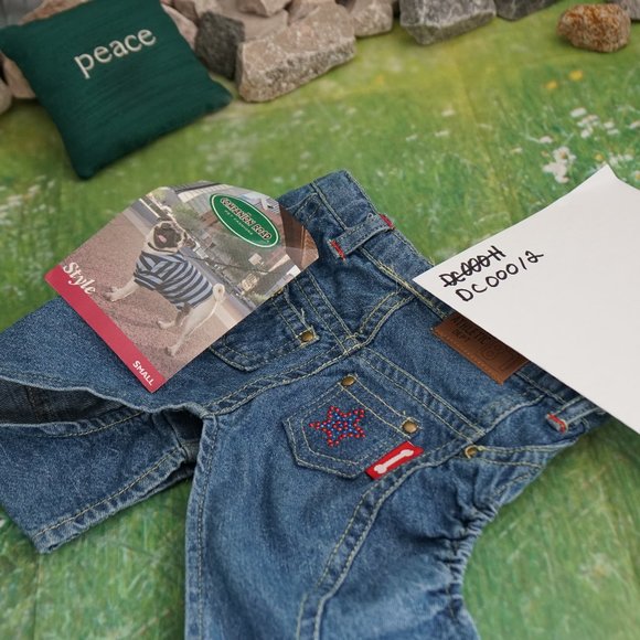 COMPANION ROAD PET FASHIONS DOG Denim JEANS PANTS SZ S - Picture 13 of 13